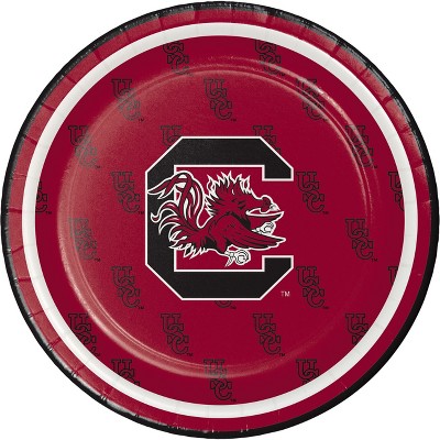 24ct University Of South Carolina Gamecocks Dessert Plates Red - NCAA