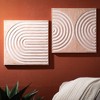 16.25"H Sullivans Grooved Metal Wall Quartet Set of 4  Multicolored - 3 of 4