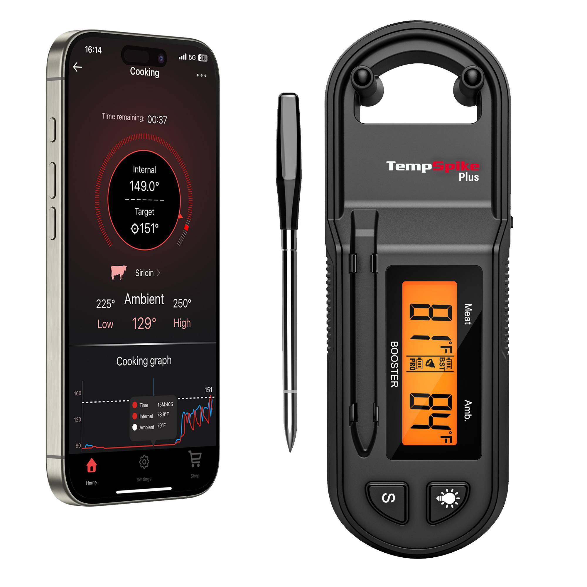 ThermoPro TempSpike Plus Bluetooth Wireless Meat Thermometer