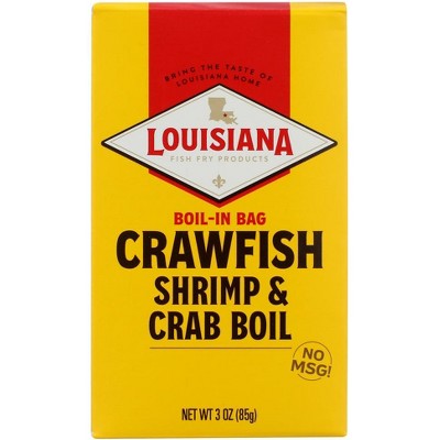 Louisiana Fish Fry Products Boil-In Bag Crawfish Shrimp and Crab Boil - 12 pack, 3 oz