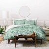 Deny Designs King Little Arrow Design Co mistletoe mint Duvet Cover and Pillow Sham Green - 3 of 4