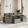 vidaXL Garden Sofa Set Grey - 2 of 4