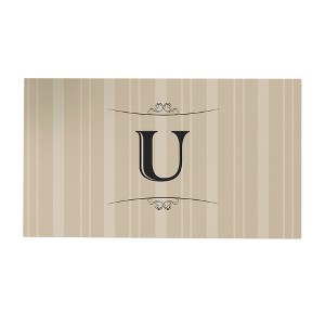 Personalization Mall Elegant Monogram Doormat, 18" x 27" - 1 of 1