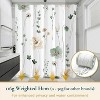 LunaLulinlk Floral Shower Curtain with Hooks – Heavy-Duty Mold/Mildew-Resistant - 2 of 4