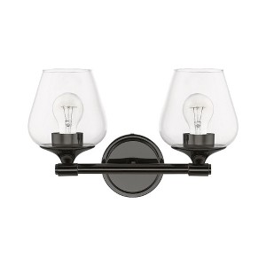 Livex Lighting Willow 2 - Light Vanity in  Black Chrome - 1 of 4