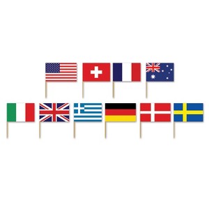 Beistle International Flag Picks, 2.5", 300 picks Multicolored - 1 of 1