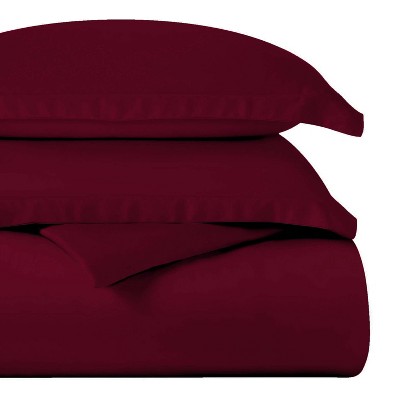 Premium Cotton 400 Thread Count Solid Duvet Cover Set by Blue Nile Mills