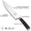 Japanese Chef Knife - Sharp Kitchen Knife 8 Inch Chef's Knives HC Steel Paring Knife, Unique Gifts for Men and Women, Gifts for Mom or Dad - 3 of 4