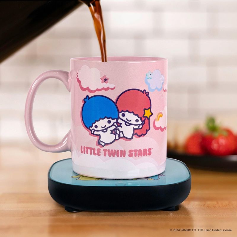Uncanny Brands Hello Kitty and Friends Little Twin Stars Mug Warmer with Mug, 1 of 6