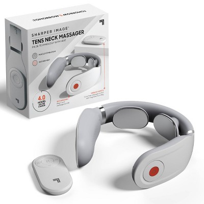 Sharper Image Realtouch Shiatsu Wireless Neck And Back Massager With Heat -  Gray : Target