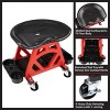 Stalwart Shop Stool with Wheels and Tool Storage - 3 of 4
