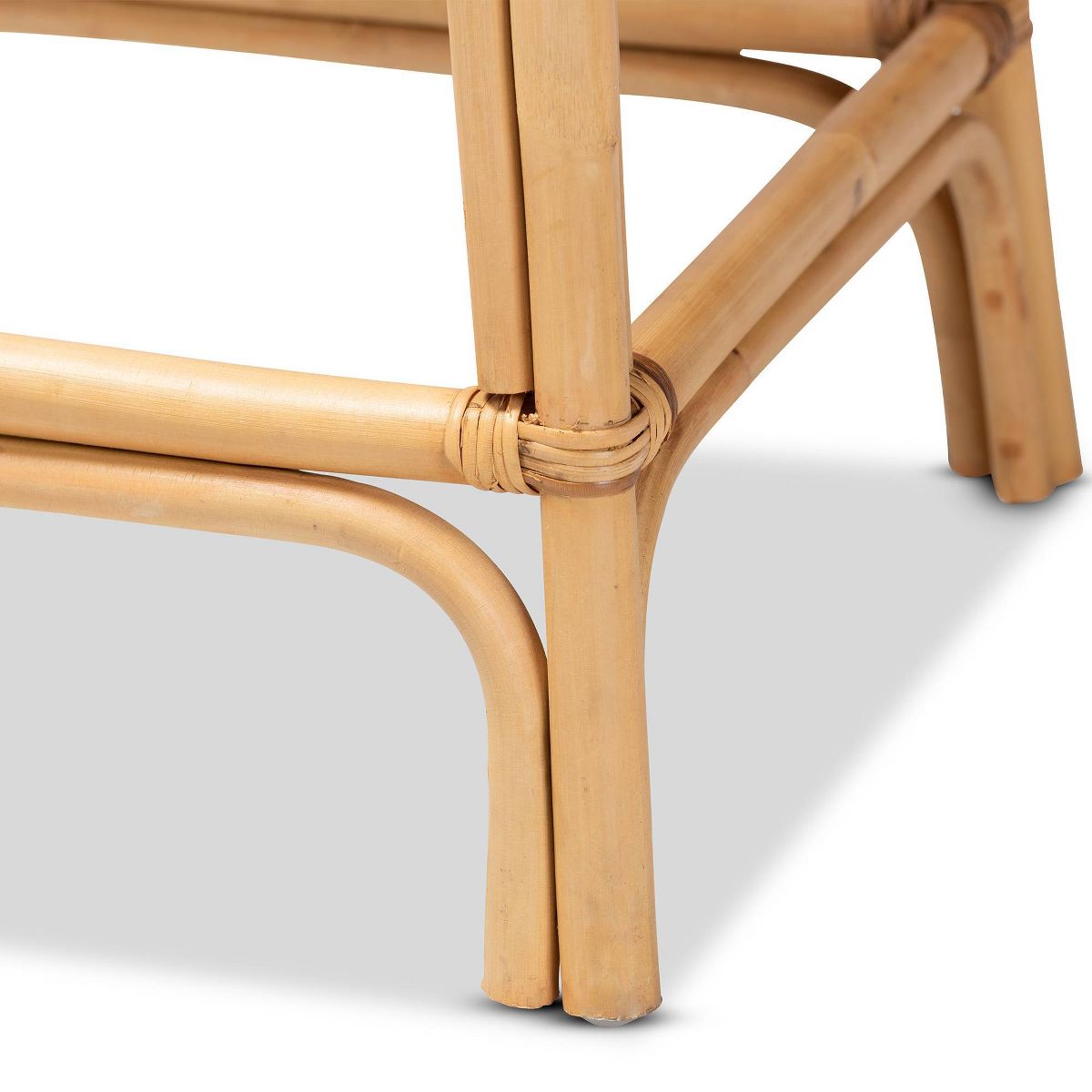 Tugera Rattan Counter Height Barstool Natural/Brown - bali & pari: Handcrafted, No Assembly Required - thumbnail 7