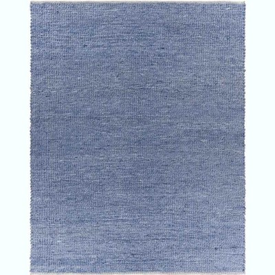 Mark & Day Arwerd 8'x10' Rectangle Woven Indoor Area Rugs Pale Blue: Modern Handwoven Cotton Polyester, Stain-Resistant