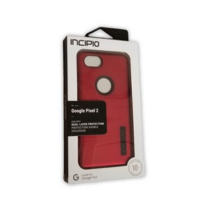 Incipio Shock Absorbing DualPro Case for Google Pixel 2 - Iridescent Red/Black - 1 of 3