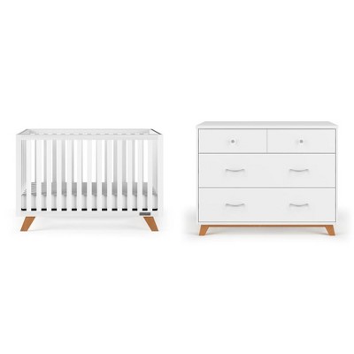 Child Craft SOHO 2-Piece Nursery Set, Includes 4-in-1 Convertible Crib and 3-Drawer Dresser