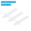 Unique Bargains PVC Waterproof Removable Self-Adhesive Wall Marking Arrow Stickers 8 Inch White 60 Pcs - 3 of 4
