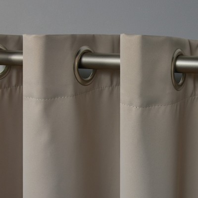 Vintage Linen 63" Total Blackout Grommet Curtain Panels