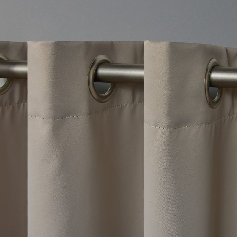 Set of 2 Academy Total Blackout Grommet Top Curtain Panel - Exclusive Home, 3 of 10