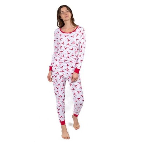 Leveret Womens Two Piece Cotton Christmas Pajamas Striped Red And White M :  Target