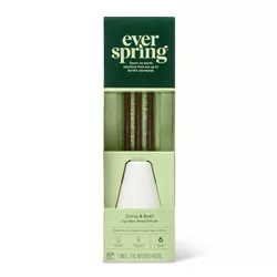 Citrus & Basil Liquidless Reed Diffuser - 3ct - Everspring™