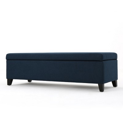 NicBex Modern 50.5" Storage Bench Wood Accent Stools with Cushioned Top for Bedroom and Entryway