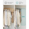 SONGMICS 30 Packs Velvet Skirt Pants Hangers Velvet Hangers with Adjustable Clips Non Slip Space Saving Clothes Hangers - 4 of 4