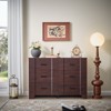 Farmhouse Drawers Dresser for Bedroom, Wood Curved Wide Chest of Drawers - 4 of 4