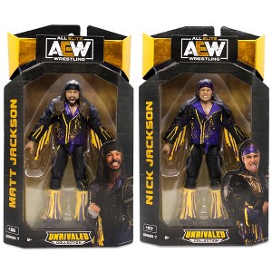 AEW Unrivaled 7 Set of 2 Package Deal Young Bucks Action Figures - 1 of 3