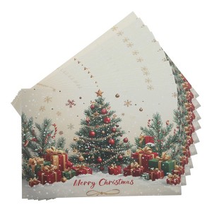 Unique Bargains Christmas Greeting Card Multicolor 4.5x 3.1Inch 10 Pcs - 1 of 4