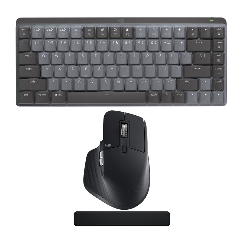 Modregning Soldat matron Logitech Mx Mechanical Mini Clicky Keyboard (graphite) With Mouse And Palm  Rest : Target