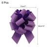 Unique Bargains Personalized Sparkly Gift Wrapping Large Pull Bows for Wedding Baskets 5 Pcs - 2 of 4