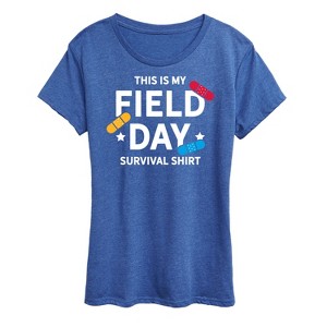 Women's - Instant Message - Field Day Survival Shirt Short Sleeve Graphic T-Shirt - 1 of 4