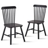 Homy Casa Set of 4 Solid Wood Dining Chairs with Spindle Back, for Kitchen & Dining Room - 4 of 4