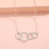 HOPE LOVE SHINE 40th Birthday Gift for Her – 4 Ring Gold Silver Necklace, Four Decades Jewelry for Women Milestone - 2 of 4