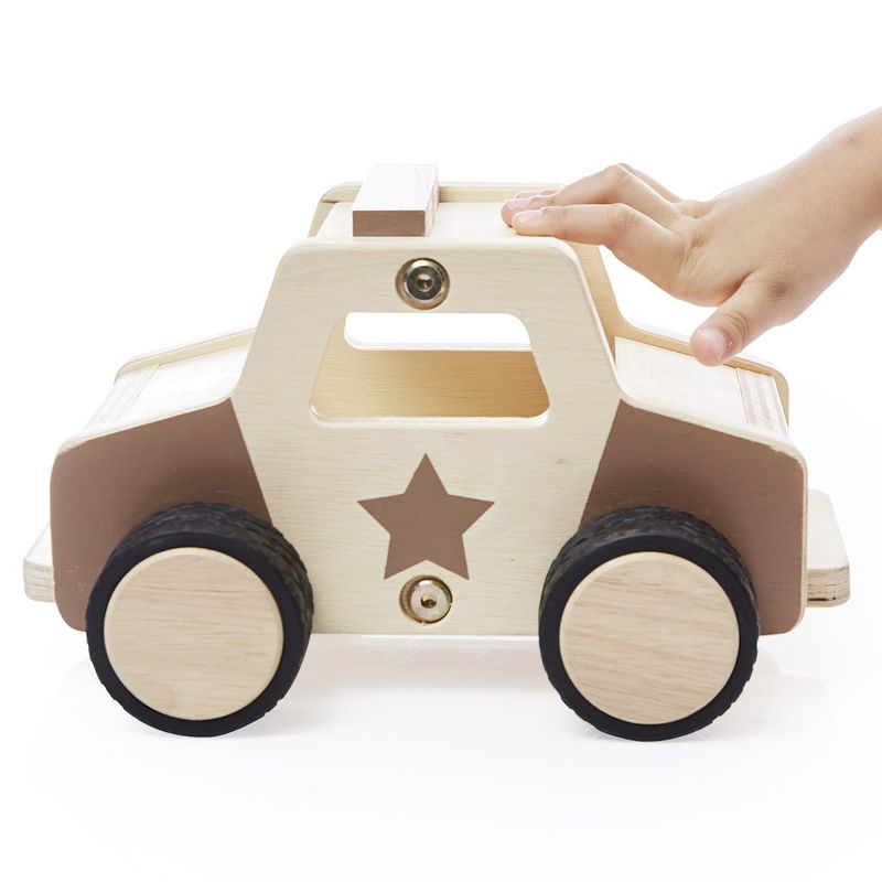 Guidecraft Wooden Police Car, 2 of 5