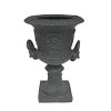 GDFStudio Tunlaw Outdoor Traditional Roman Chalice Stone Garden Urn Planter - 2 of 4