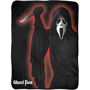 Movie Ghostface Super Soft Plush Fleece Throw Blanket 46" X 60" - 1 of 3