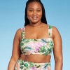 Women's Botanical Floral Print Bikini Top - Kona Sol™ Light Pink - image 4 of 4