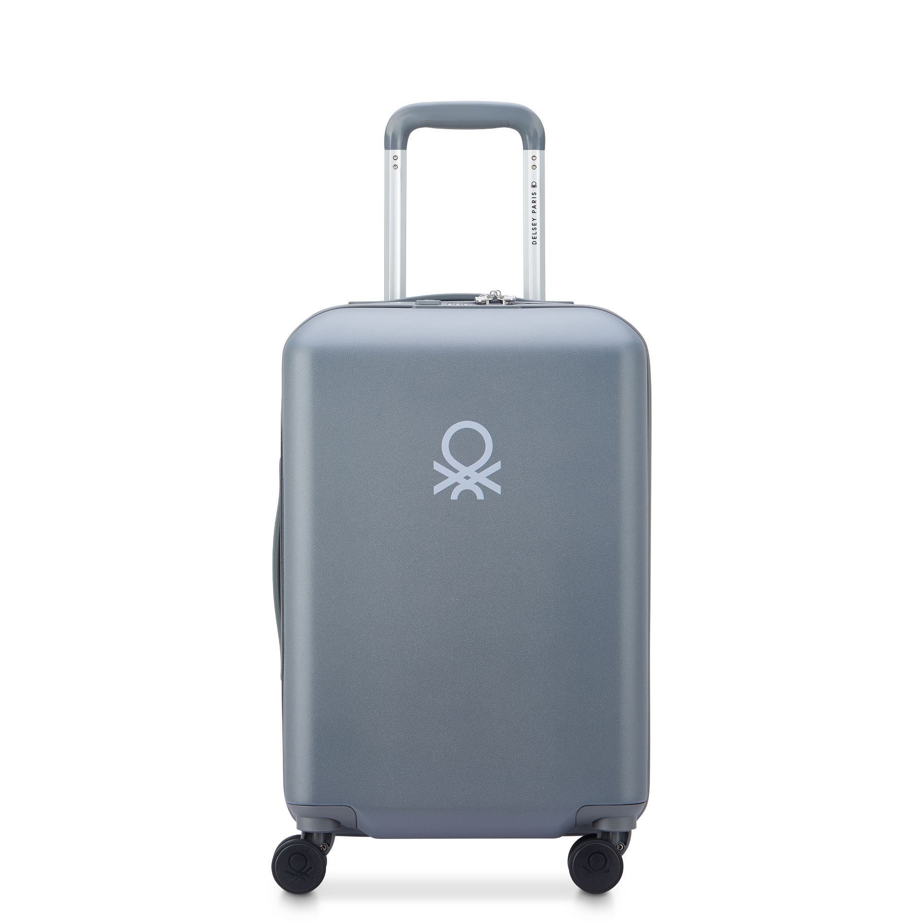 United Colors of Benetton x DELSEY PARIS Carry On 19" Hardside Spinner Suitcase - Gray