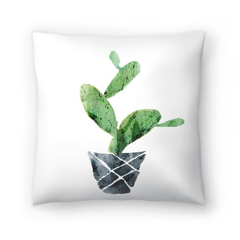 Cactus In Pot By Tanya Shumkina Throw Pillow Americanflat