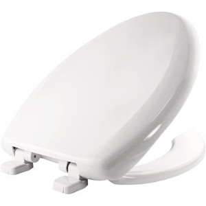 Bemis Elongated White Plastic Toilet Seat (Mfr. # 1250TTA-000) - 1 of 1