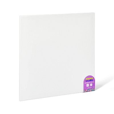 7x7 Stretched Canvas White - Mondo Llama™ : Target