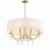 Crystorama Lighting Rollins 8 - Light Chandelier in  Antique Gold - 2 of 4