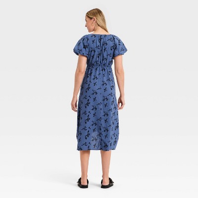 Women’s Puff Short Sleeve Midi Sundress – Universal Thread