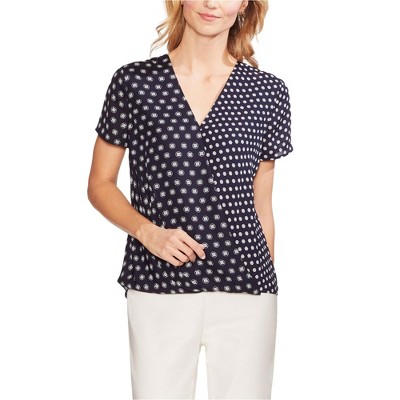 Vince Camuto Womens Foulard Pullover Blouse
