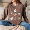 Simply Sage Market Women's Christmas Collage Long Sleeve Garment Dyed Tee - 2 of 4