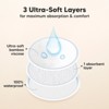 KeaBabies 14pk Organic Nursing Pads, Washable Breast Pads for Breastfeeding, Reusable Nipple Pads, Breastfeeding Essentials - 3 of 4