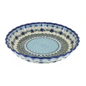 Blue Rose Polish Pottery 100 Vena Pie Plate - 1 of 1