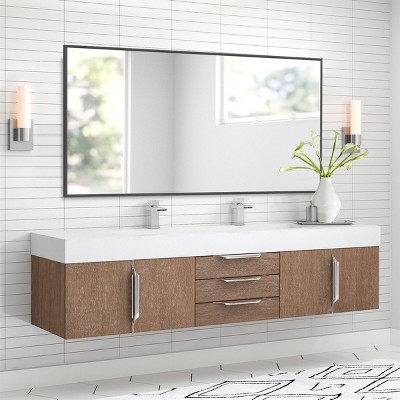Large Decorative Mirrors For Living Room,59" x 16" Metal Frame Full Length Mirror Floor Mirror Hanging Standing or Leaning-The Pop Home