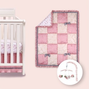 The Peanutshell Bella Crib Bedding Set and Mobile - 4 Piece Set - 1 of 4